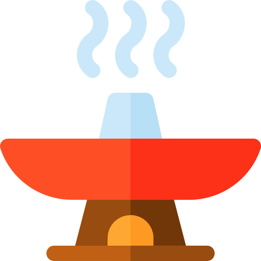 olla caliente Basic Rounded Flat icono