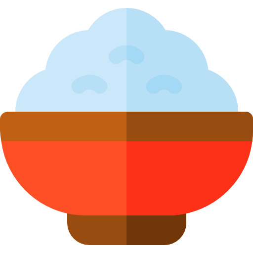 rijst Basic Rounded Flat icoon