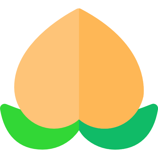 桃 Basic Rounded Flat icon