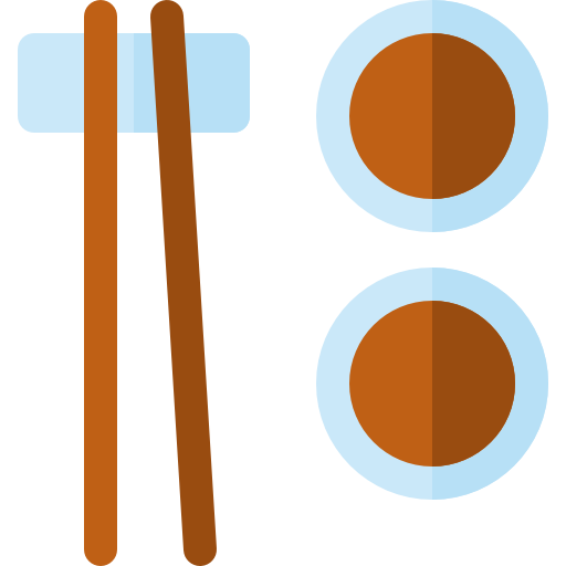 Палочки для еды Basic Rounded Flat иконка