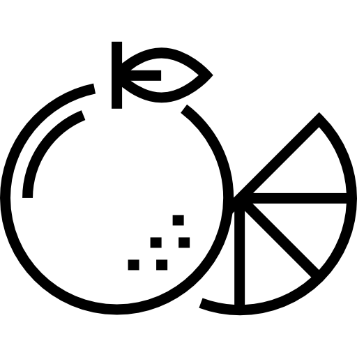 mandarine Detailed Straight Lineal icon
