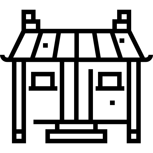 パゴダ Detailed Straight Lineal icon