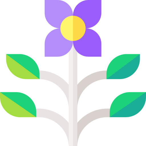 bloemdessin Basic Straight Flat icoon
