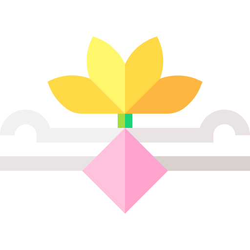 꽃무늬 Basic Straight Flat icon