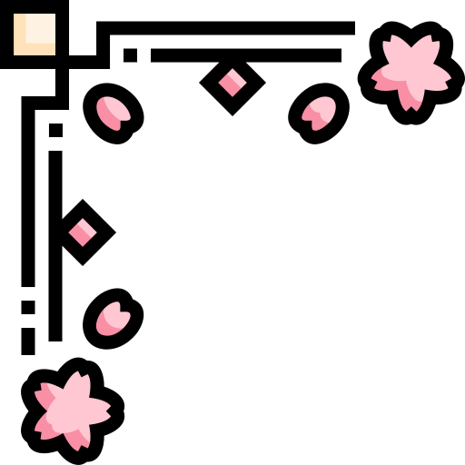 flor de cerezo Detailed Straight Lineal color icono