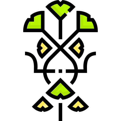 Гинкго Detailed Straight Lineal color иконка
