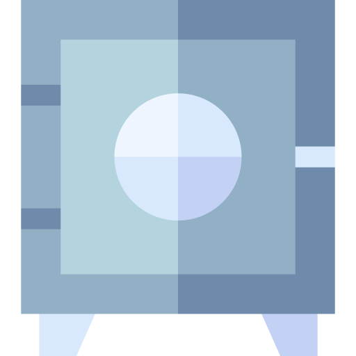 caja fuerte Basic Straight Flat icono