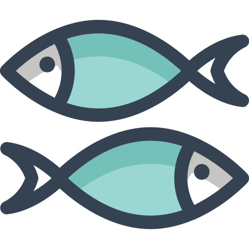 Fishes Generic Outline Color icon