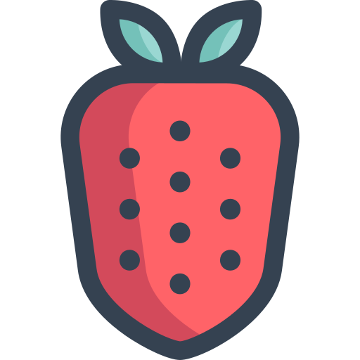 Strawberry Generic Outline Color icon