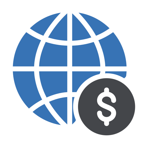 globale wirtschaft Generic Blue icon