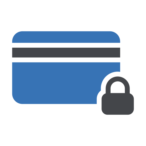Locked card Generic Blue icon