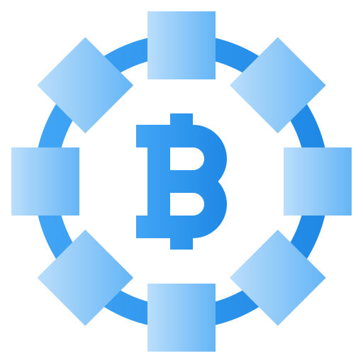 blockchain Generic Flat Gradient icoon