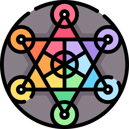 hexagrama Special Lineal color Ícone
