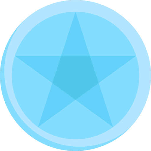pentagram Special Flat icoon