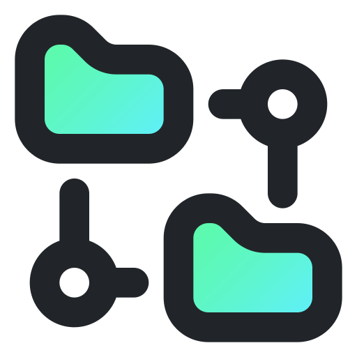 Transfer Generic Outline Gradient icon