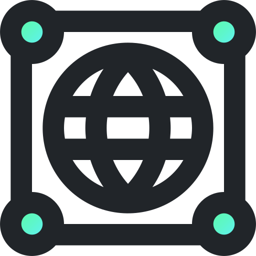 Global network Generic Outline Gradient icon