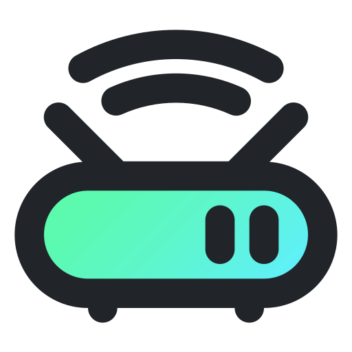 wifi Generic Outline Gradient icoon