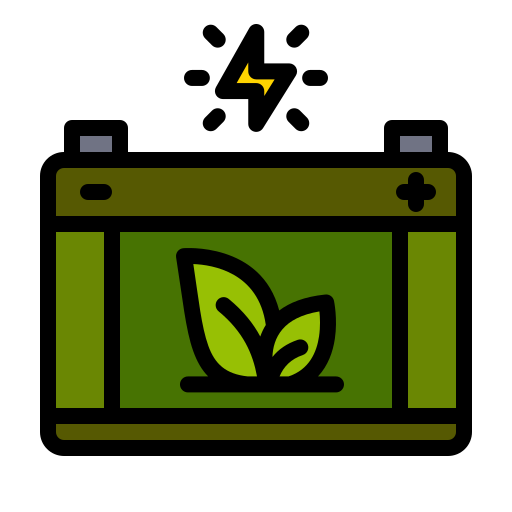 Eco battery Generic Outline Color icon