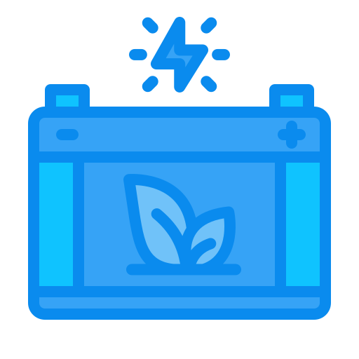 batería ecológica Generic Blue icono