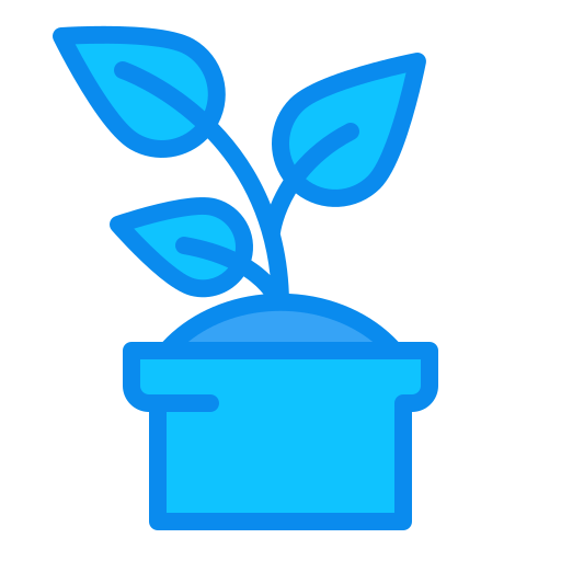 식물 나무 Generic Blue icon