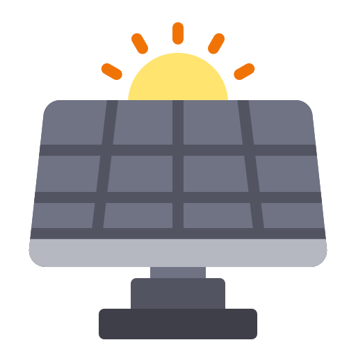 panel słoneczny Generic Flat ikona