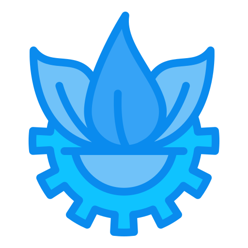 tecnología verde Generic Blue icono