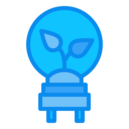 Eco bulb Generic Blue icon