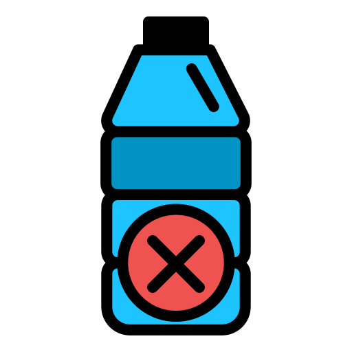 No plastic bottles Generic Outline Color icon