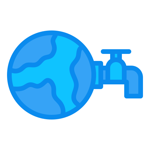 ahorrar agua Generic Blue icono