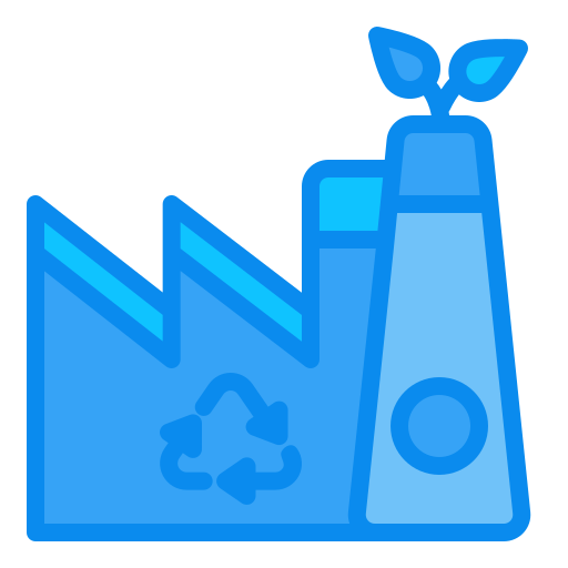 fábrica ecológica Generic Blue icono