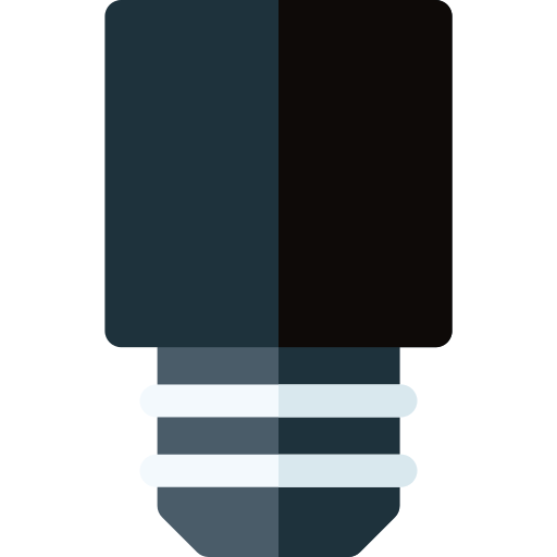 punta de goteo Basic Rounded Flat icono