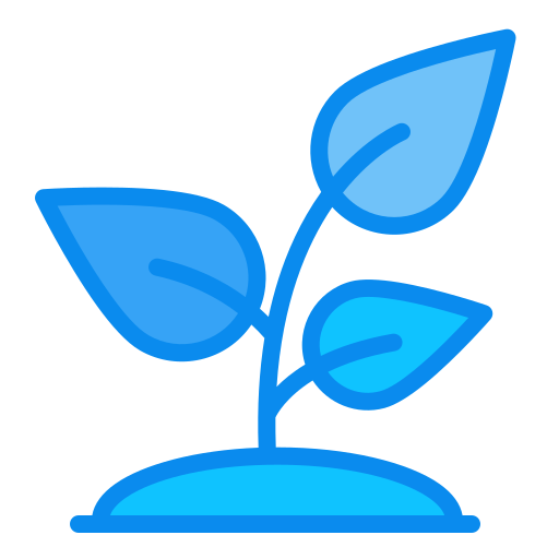 Plant a tree Generic Blue icon