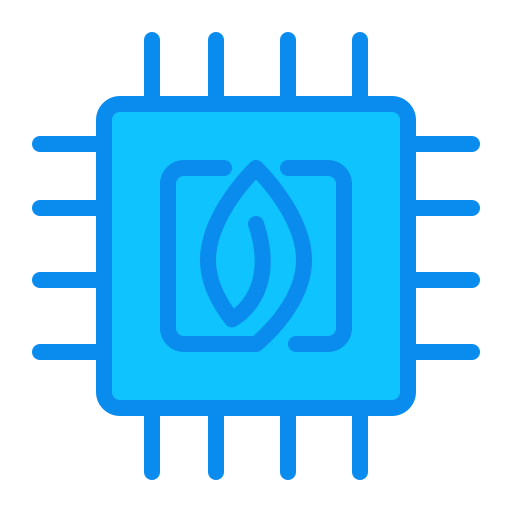 Green technology Generic Blue icon