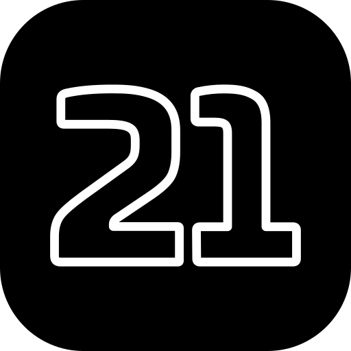 dwadzieścia jeden Generic Glyph ikona