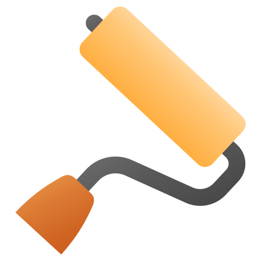 Paint roller Generic Flat Gradient icon