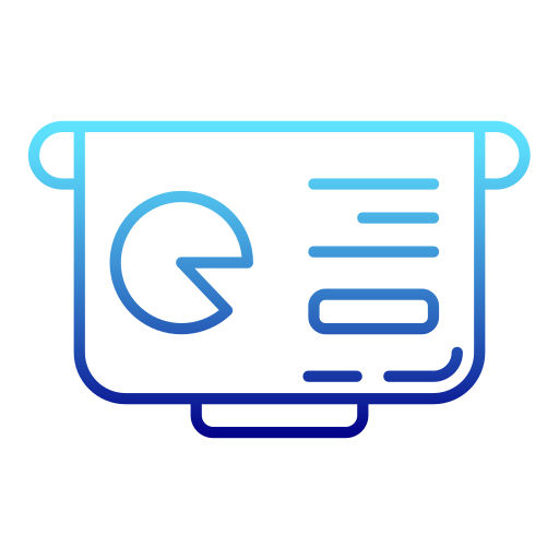 Presentation Generic Gradient icon