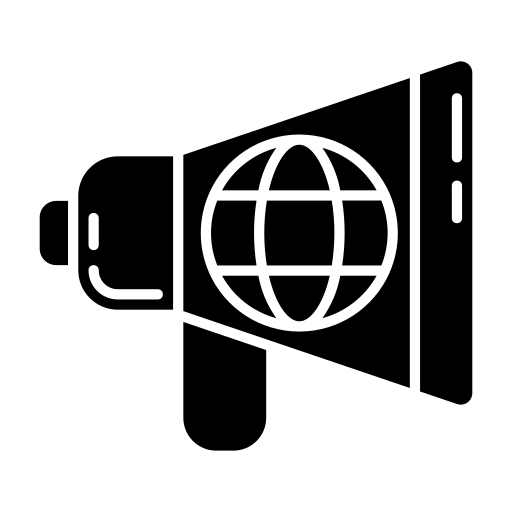 mégaphone Generic Glyph Icône