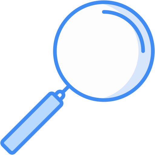 Magnifier Generic Blue icon