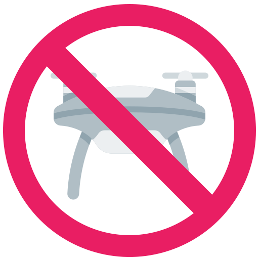 brak strefy dla dronów Generic Flat ikona