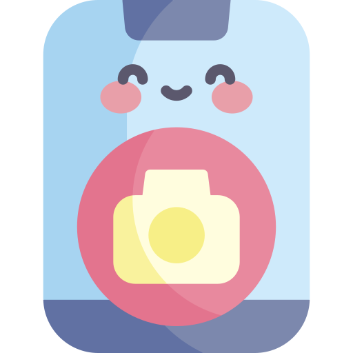 kamera Kawaii Flat icon