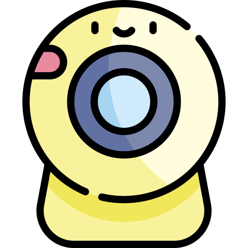 webcamera Kawaii Lineal color icoon