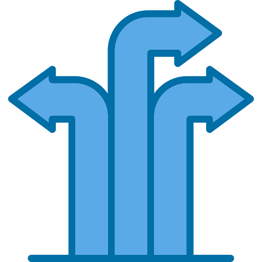 화살표 Generic Blue icon