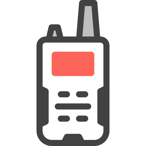 talkie-walkie Generic Outline Color Icône