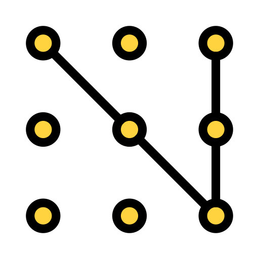 patrón de bloqueo Generic Outline Color icono