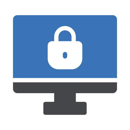 bezpieczny komputer Generic Blue ikona