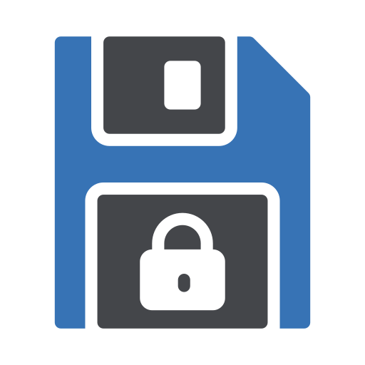 diskette Generic Blue icon