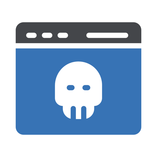 web oscura Generic Blue icono