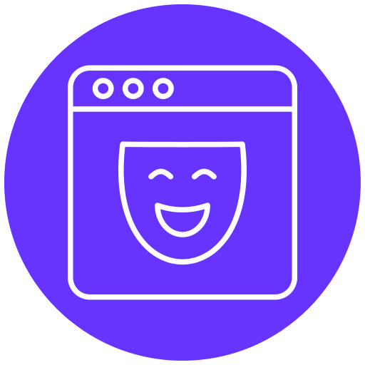 donker web Generic Flat icoon