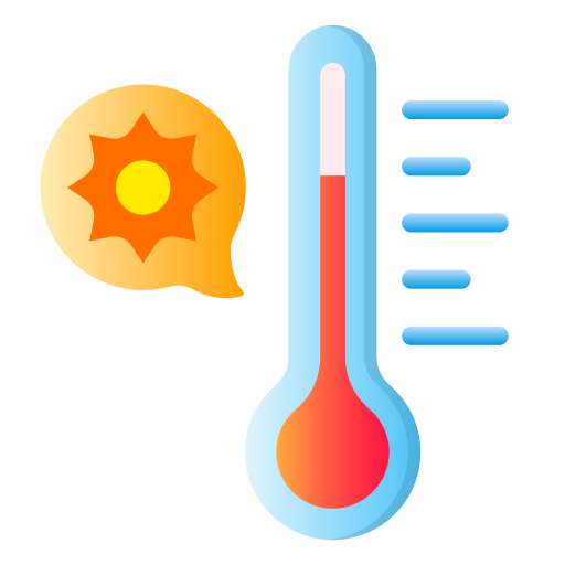 temperatura calda Generic Flat Gradient icona