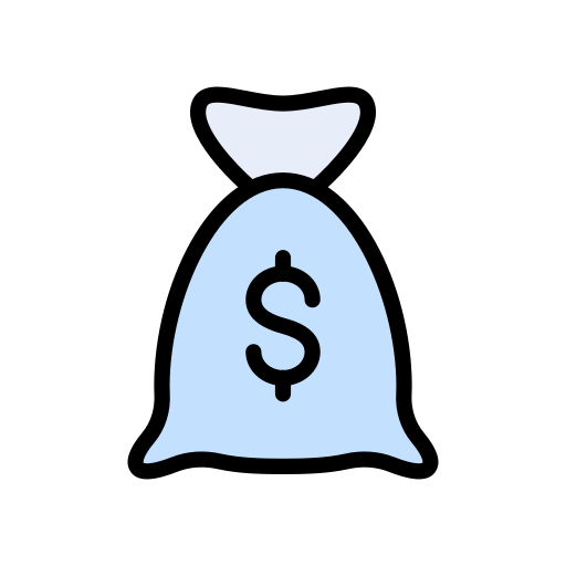 bolsa de dinero Vector Stall Lineal Color icono